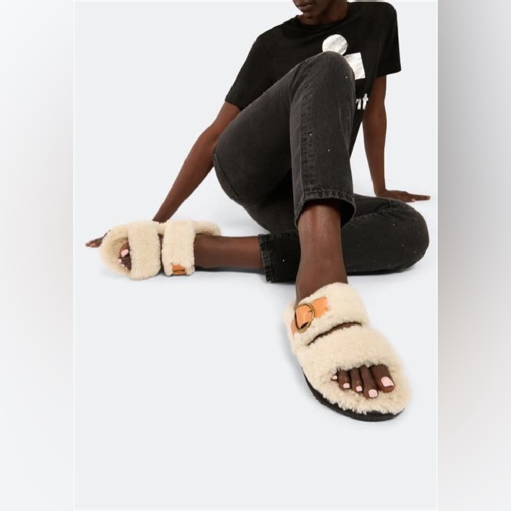 Isabel Marant Frikon Shearling slides euro 37
